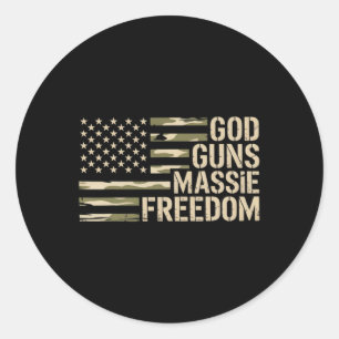 Adesivo Deus Armas Mie Liberdade Thomas Camuflagem Bandeir