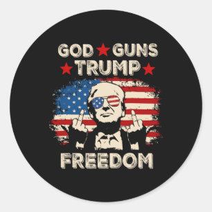Adesivo Deus Armas Trump Liberdade Republicano Conservador