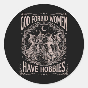 Adesivo Deus Celestial Retrô Proíbe Mulheres de Ter Passat