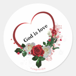 Adesivo Deus é amor