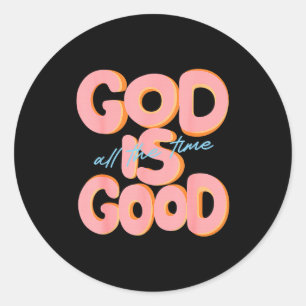 Adesivo Deus É Bom Todo O Tempo Design Inspirador Crista