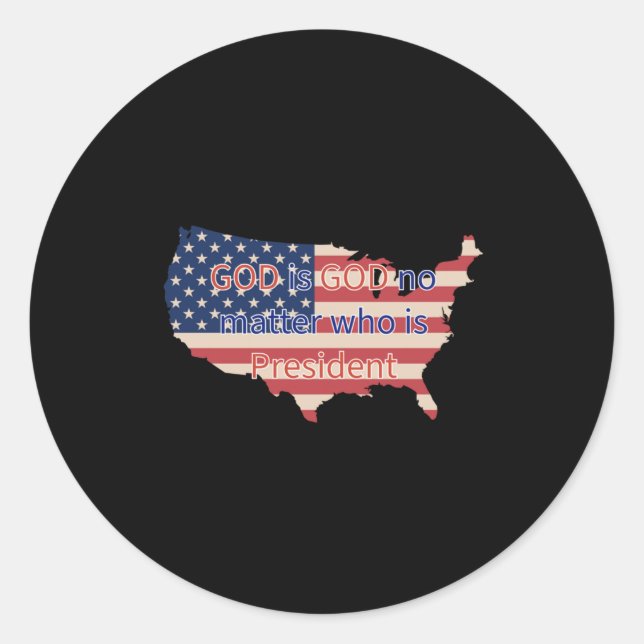 Adesivo Deus é Deus (Frente)