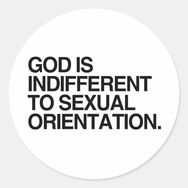 ADESIVO DEUS É INDIFERENTE (Frente)