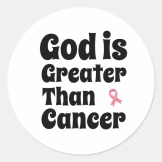 Adesivo Deus é maior que o Cancer - Fé Inspiradora