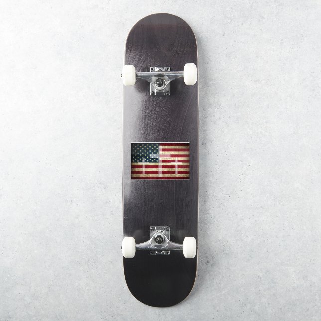 Adesivo Deus e País (Skate)