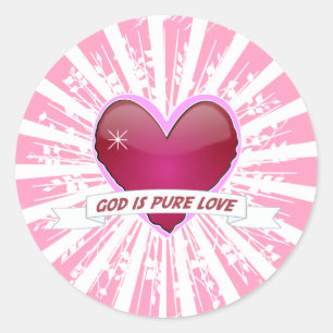 Adesivo Deus é puro amor