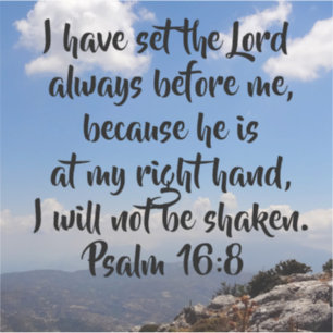 Adesivo Deus Está Na Minha Frente Salmo 6:8 Grande Verso D