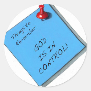 ADESIVO DEUS ESTÁ NO MEMÓRIA DE CONTROLO