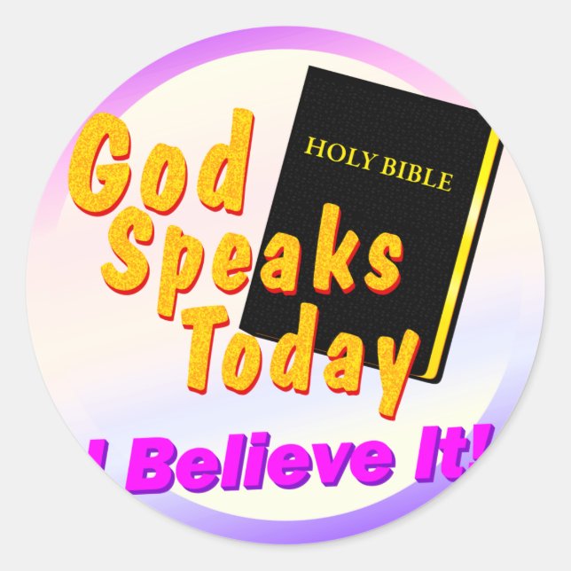 Adesivo Deus Fala Hoje (Frente)