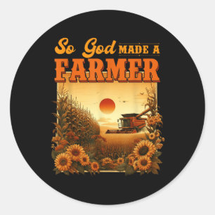 Adesivo Deus Fez Uma Vida Farmante, Fazenda, Vintage Crist