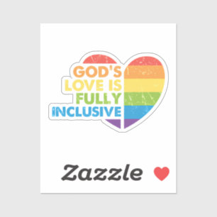 Adesivo Deus Gay Cristão Lgbt