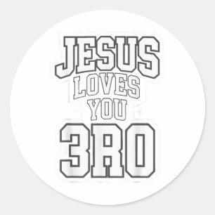 Adesivo Deus Jesus Te Ama Mão Cristã Engraçada Garota B