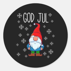 Adesivo Deus Jul Swedish Tomte Gnome Scandinávia Feliz