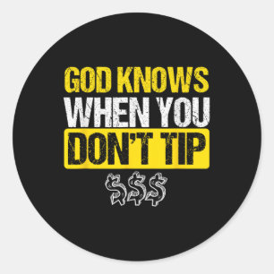 Adesivo Deus White Tip Barman Garçom Pub Gift