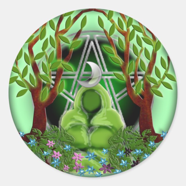 Adesivo deusa da natureza (Frente)