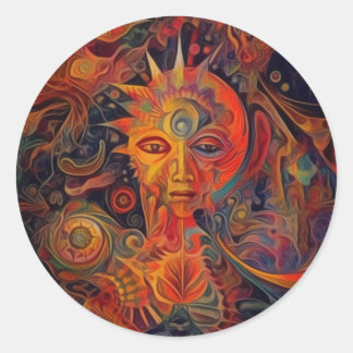 Adesivo Deusa do Abstrato de Arranjo Moderno