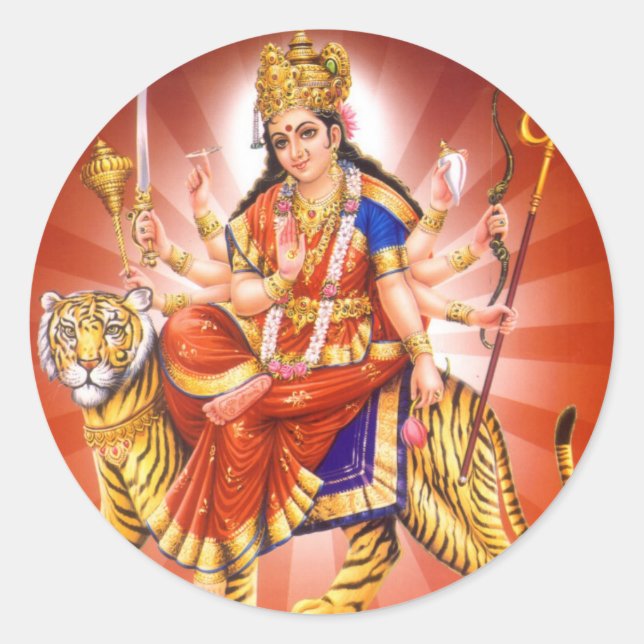 Adesivo Deusa Durga (Deusa Hindu) (Frente)