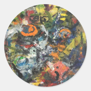 Adesivo Deusa Emplumada Abstrata por Hankamer Artjunkhaus