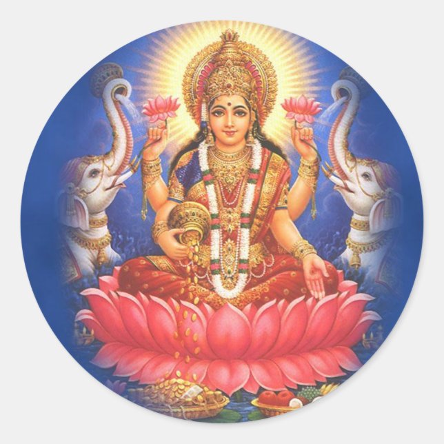 Adesivo Deusa Hindu Laxmi Devi Mata (Frente)