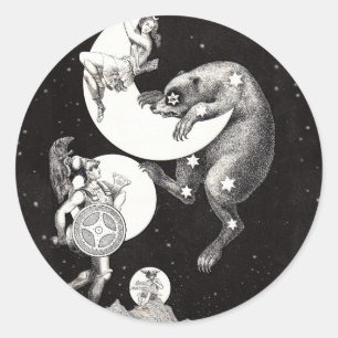 Adesivo Deusa Lunar Celestial Antiga & Ursa Maior