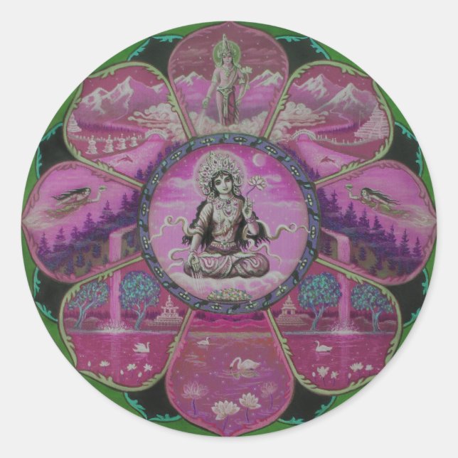 Adesivo Deusa Tara Mandala (Frente)