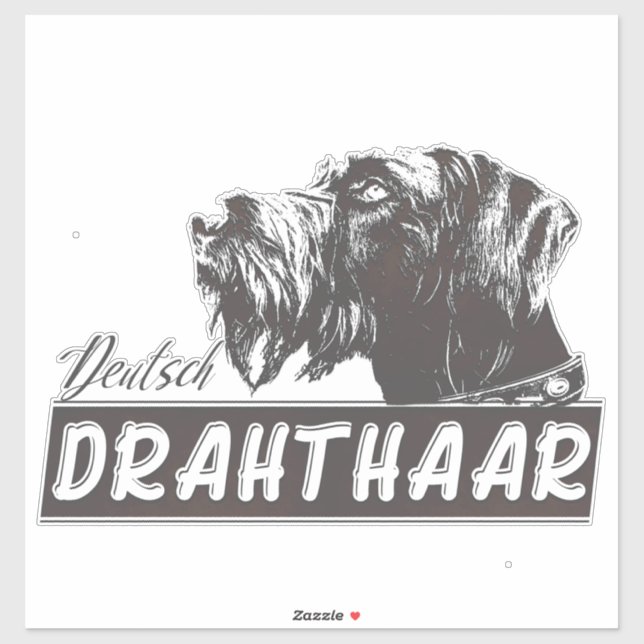 Adesivo Deutsch Drahthaar Sticker (Folha)