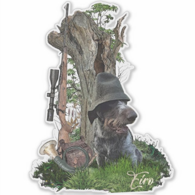 Adesivo Deutsch Drahthaar Sticker (Frente)