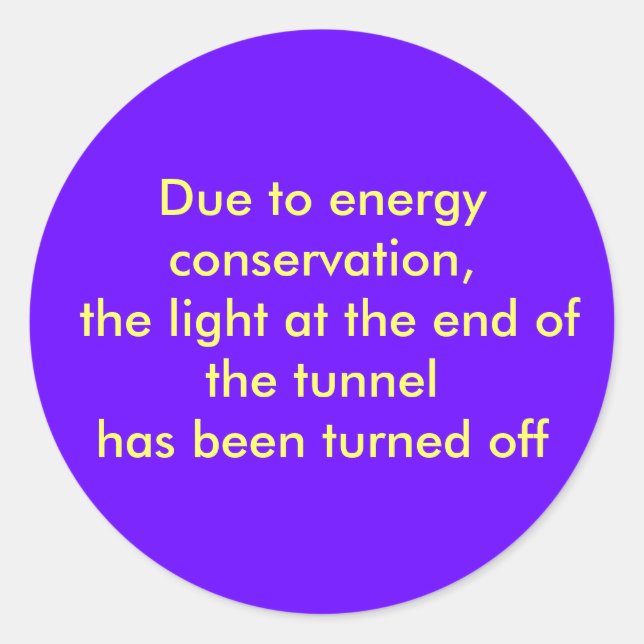 Adesivo Devido à conservação de energia, a luz no... (Frente)