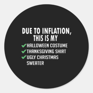 Adesivo Devido à Inflação no Natal