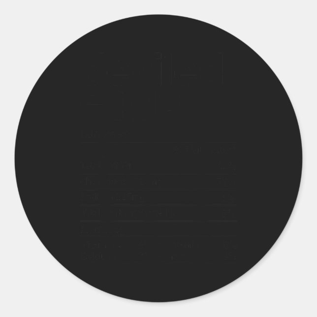 Adesivo Deviled Eggs Nutrition Facts Funny Thanksgiving Ch (Frente)