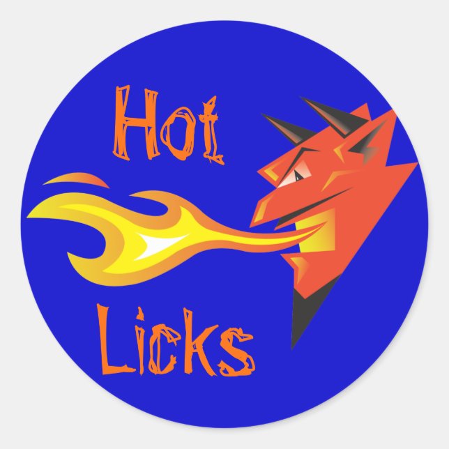 Adesivo Devil's Head_"Hot Licks" decal (Frente)