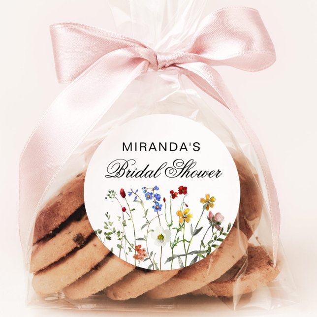 Adesivo Devolução de Chá de Noiva de Flores Silvestres Min (Criador carregado)