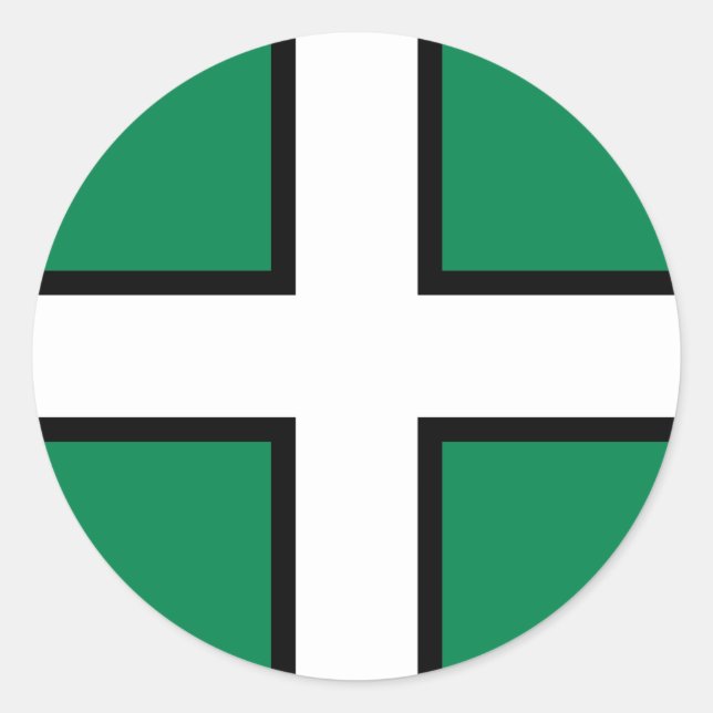 Adesivo Devon, bandeira do Reino Unido (Frente)