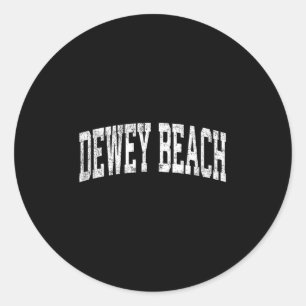 Adesivo Dewey Beach Delaware De Vintage Athletic Sports De