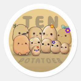 Adesivo Dez Batatas