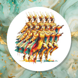 Adesivo Dez Lordes a saltar | Doze dias de Natal