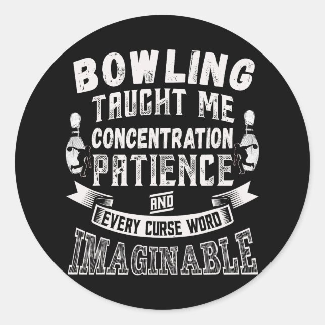 Adesivo Dez Pinos Me Ensinaram Todas As Palavras Malditas  (Frente)