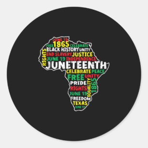 Adesivo Dezembro 19 de junho de 1865 Liberdade Africano Ne
