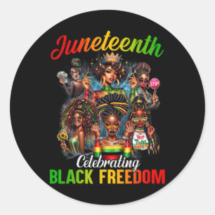 Adesivo Dezembro de 2024 Celebra a Liberdade Negra Histo 1