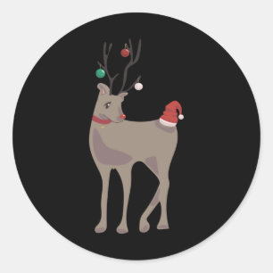 Adesivo [dezembro] Rena de Natal (Calendário de 12 Meses C