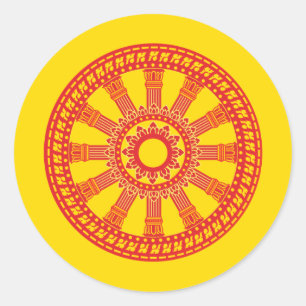 Adesivo Dharmacakra - design (de Tailândia)