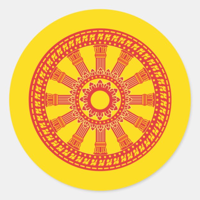 Adesivo Dharmacakra - (Tailândia) Design (Frente)
