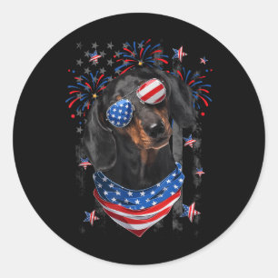 Adesivo Dia 4 da Independência de Bandeiras Americanas