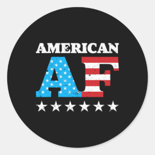 Adesivo Dia 4 de julho, American Af Usa Gift