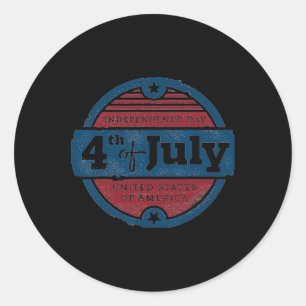 Adesivo Dia 4 de julho Dia da Independência Estados Unidos