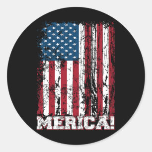 Adesivo Dia 4 de julho Independência Estados Unidos Bandei