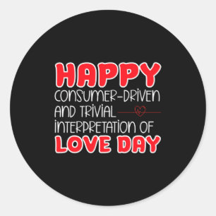 Adesivo Dia Anti São Valentim Anti Amor Valentim Ódio Cant
