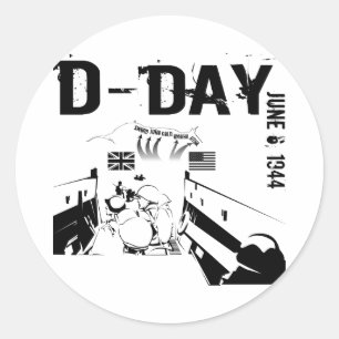 Adesivo DIA-D 6 de junho de 1944