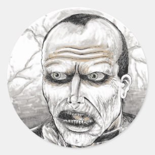 Adesivo Dia da Arte Zombie do Bub Morto