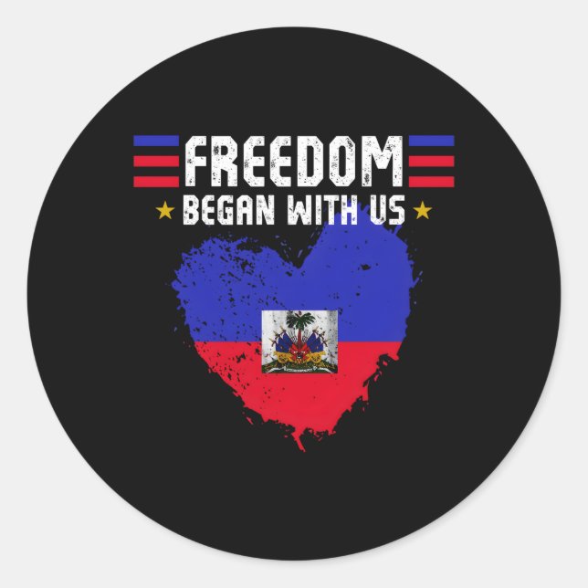 Adesivo Dia da Celebração da Independência Haitiana (Frente)